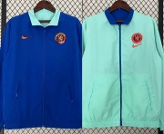 2324 Che blue green Windbreaker Jacket